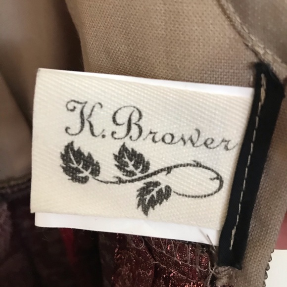 K. BROWER Deep V-Back Zip Pleated Dress - Picture 4 of 6